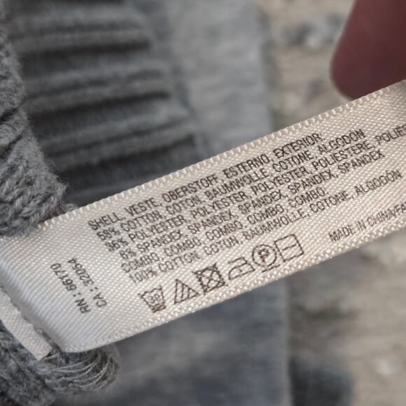 Anthropologie Saturday Sunday Gray Full Zip Bomber Sweater Ribbed Knit Jacket XS - Picture 6 of 8